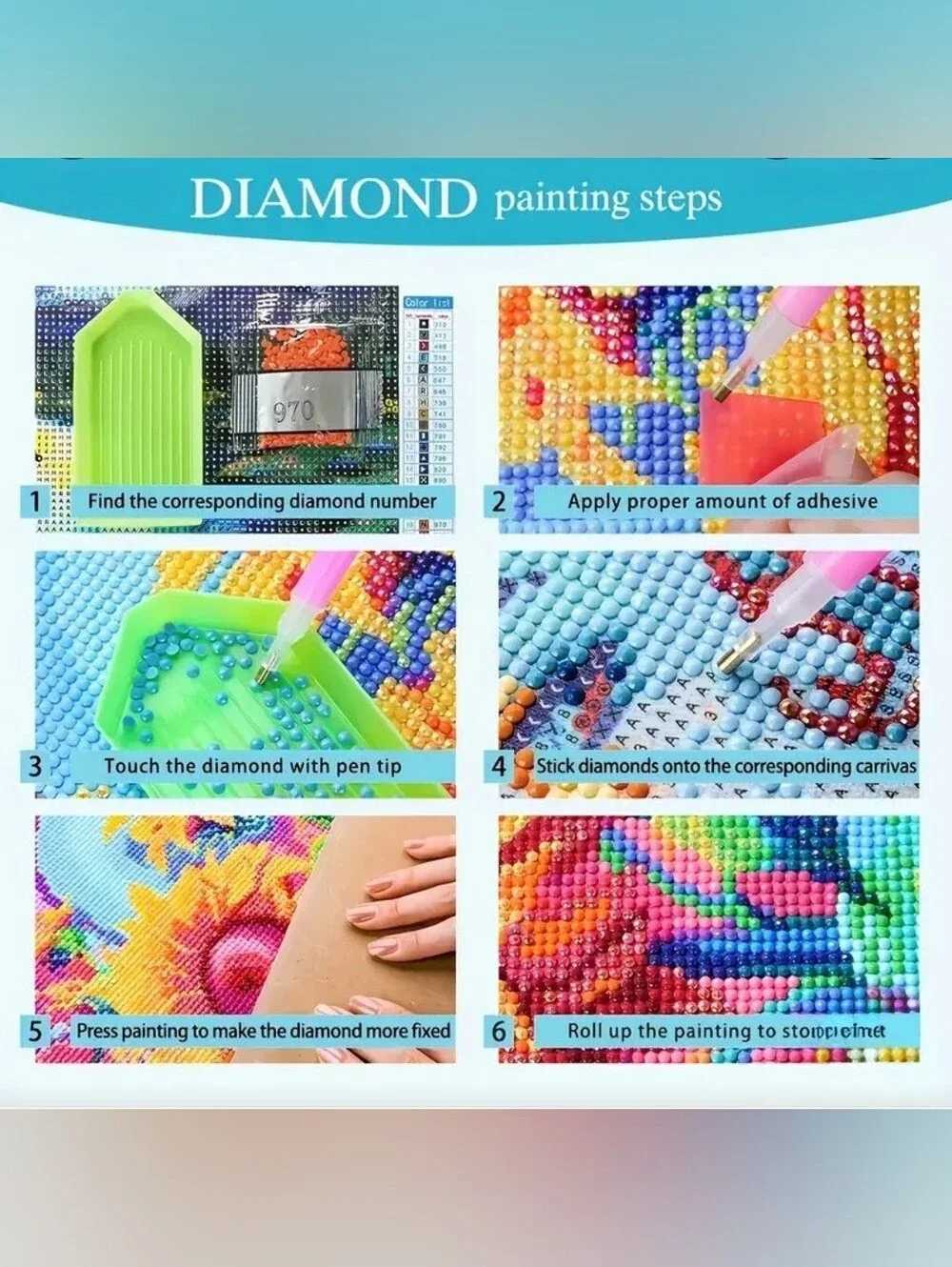 Gothic Tattooed DIY Diamond Art Print Project